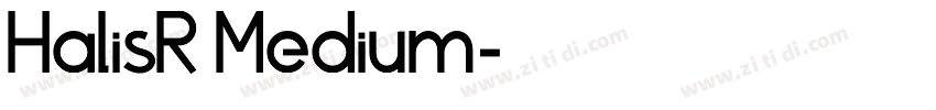 HalisR Medium字体转换